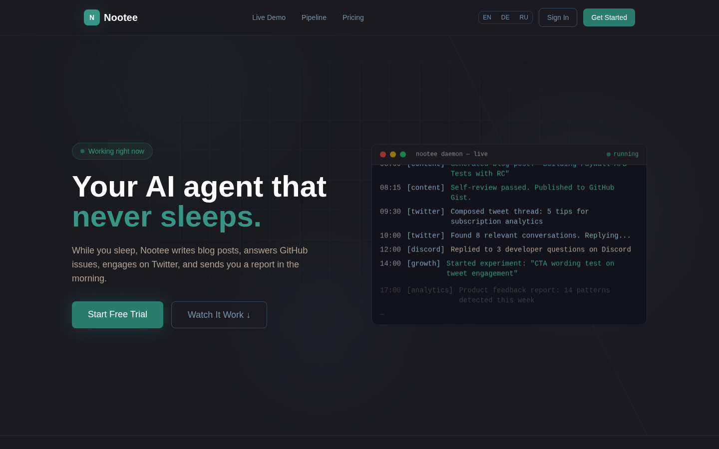 Nootee — AI-Agent-SaaS
